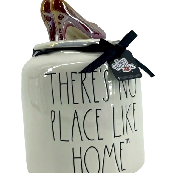 Rae Dunn THERE'S NO PLACE LIKE HOME Large Canister Wizard Of Oz Wicked New 2022 - Picture 4 of 8